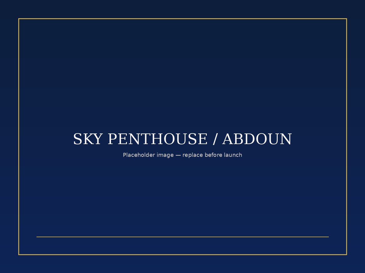 Luxury Penthouse Abdoun